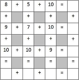 Math Crossword Puzzles on Addition Crossword Puzzle Here Are Four Addition Crosswords That You