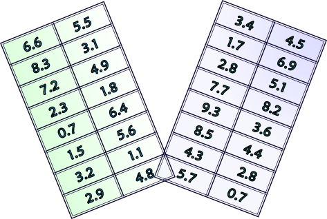 decimal games pairing to 10