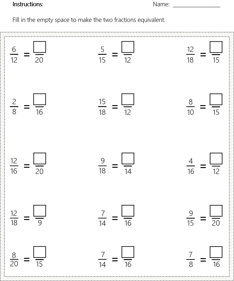 fraction strips up to 20 worksheet equivalent fractions pic 1