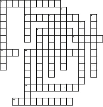 free math crossword puzzles