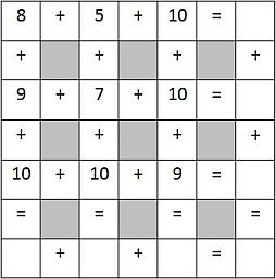 math addition puzzles small