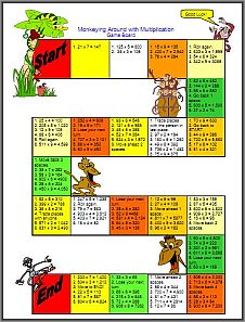 monkey multiplication game board