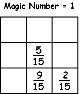 fraction magic squares