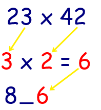 multiplication math tricks 2 digit by 2 digit step 2 pic