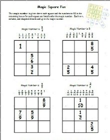 printable fraction worksheets